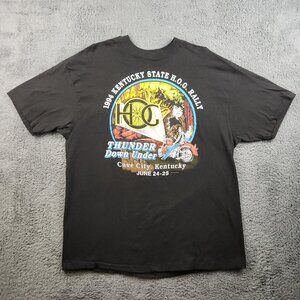 VTG Harley Davidson Shirt Men's Extra Large Cave City Kentucky Biker Motorcycle